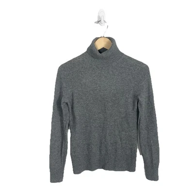 Suéter Peck & Peck 100 % 2 capas de cachemir cuello alto gris para mujer talla pequeña » Foto 1 de 4