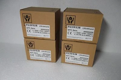 LOT-20 FujiFILM LTO-2 Ultrium Data Cartridge Tape 200/400GB Storage 26220001 NEW - Изображение 1 из 4