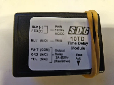 SECURITY DOOR CONTROLS Door Timer SDC 10TD Time Delay Relay Module Adjustable 1-60 Seconds. Open Box