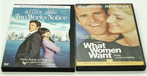 TWO WEEKS NOTICE & WHAT WOMEN WANT DVD Sandra Bullock Hugh Grant Rom-Com PG-13 - Picture 1 of 3