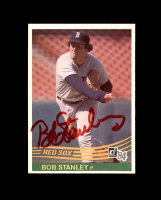 Bob Stanley Signed 1984 Donruss Boston Red Sox Autograph - Image 1 of 2
