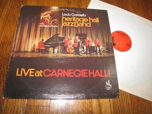 LOUIS COTTRELL'S HERITAGE HALL JAZZ BAND - LIVE AT CARNEGIE HALL  VIK RECORDS LP - Picture 1 of 2