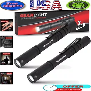 Bright Water-Resistant LED Pocket Pen Light - Ideal for Nurses & Mechanics - Picture 1 of 9