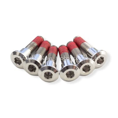 6 титановых болтов заднего дискового ротора Triumph Daytona 900 с резьбовым замком - Изображение 1 из 3