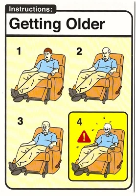 Open Happy Birthday Greeting Card Him Male Humour Getting Older Humorous Joke - Image 1 of 4