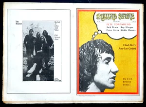 1st UK ROLLING STONE 14th Jun 1969 #35 Who Poster, P Townshend, J Bruce, P Green - Imagen 1 de 9