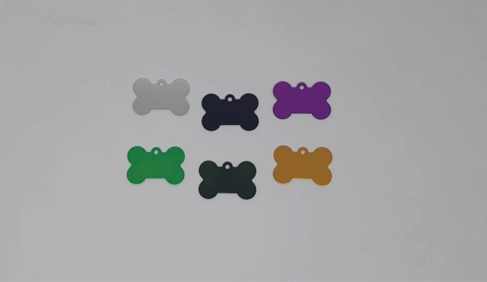 Medaglietta cane  personalizzata con incisione gratuita osso grande  4 x 2,5 cm. - Immagine 1 di 1