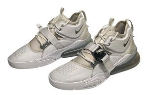 Nike Air Force 270 Men’s Sneakers White/ Metallic Silver AH6772 -100 Size 11 - Picture 1 of 13
