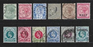 NATAL - 1874-1903 - STATO SUDAFRICANO - 12 DIVERSI - USATO/COME NUOVO - Foto 1 di 2