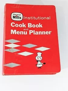 General Mills Institutional Cook Book & Menu Planner 1961 Binder 3 Ring Vintage - Imagen 1 de 9