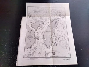 1902 Canal Tambiluanga Filipinas Ingeniería Dibujo Mapa Desplegable - Imagen 1 de 3