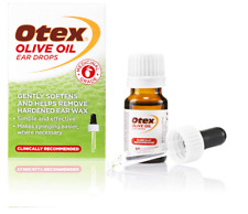 Otex Olive Oil Ear Drops for Hardened Ear Wax Bottle With Dropper 10ml