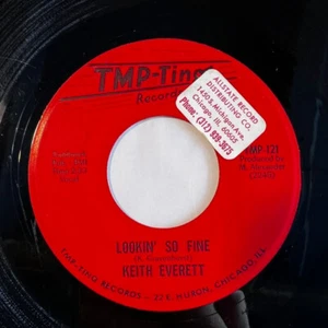 Keith Everett - Lookin' So Fine/She's The One Who Loved You 45 Garage Soul VG+ - Imagen 1 de 2