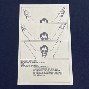 Vintage University of Utah Jazz Event Flyer Handbill Film 'Hanoi Tuesday 13' 70s - Picture 1 of 6