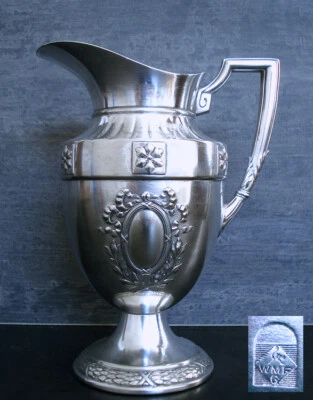 WMF19th Creamer jarra antigua plateada marca Straus "para tu bar" Foto 1 de 4