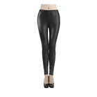 Women Leggings Pure Colors Button Fly Stretchy Office Lady Skinny Pants Slim
