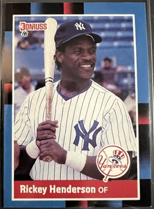 1988 Donruss #277 Rickey Henderson New  York Yankees HOF