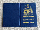 1989/90 Press Pass allowing access to Grounds & Stands, GM Vauxhall Conference