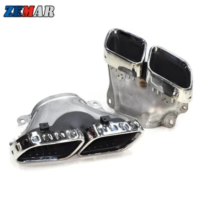 Puntas de silenciador de tubos de escape de coche para Mercedes-Benz W167 GLE350 GLE450 hasta GLE63 Foto 1 de 4