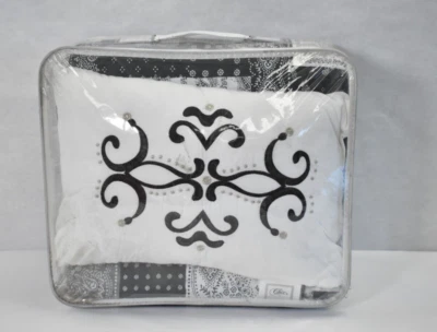 Chic Home Design Eliana 4 Piece Hypoallergenic Quilt Set Black Queen Size - Image 1 of 4