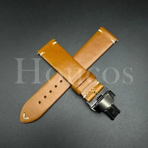 Correa de reloj de aceite vintage de cuero genuino 20 21 22 mm se adapta a IWC Pilot YL - Imagen 1 de 20