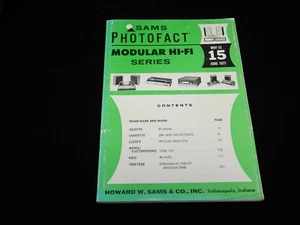 Vintage Book, SAMS PHOTO-FACT MODULAR HI-FI SERIES VOLUME 15, June 1971, Stereo - Picture 1 of 7