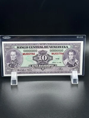 1986 - $10 BOLÍVARES SPECIMEN Very Nice Bill For Your Collection Crisp.. - Image 1 of 2