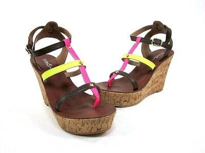 DIBA WOMEN'S CALD WELL, BROWN/NEON YELLOW/HOT PINK, US SIZE 9 MEDIUM, NEW - Image 1 of 4