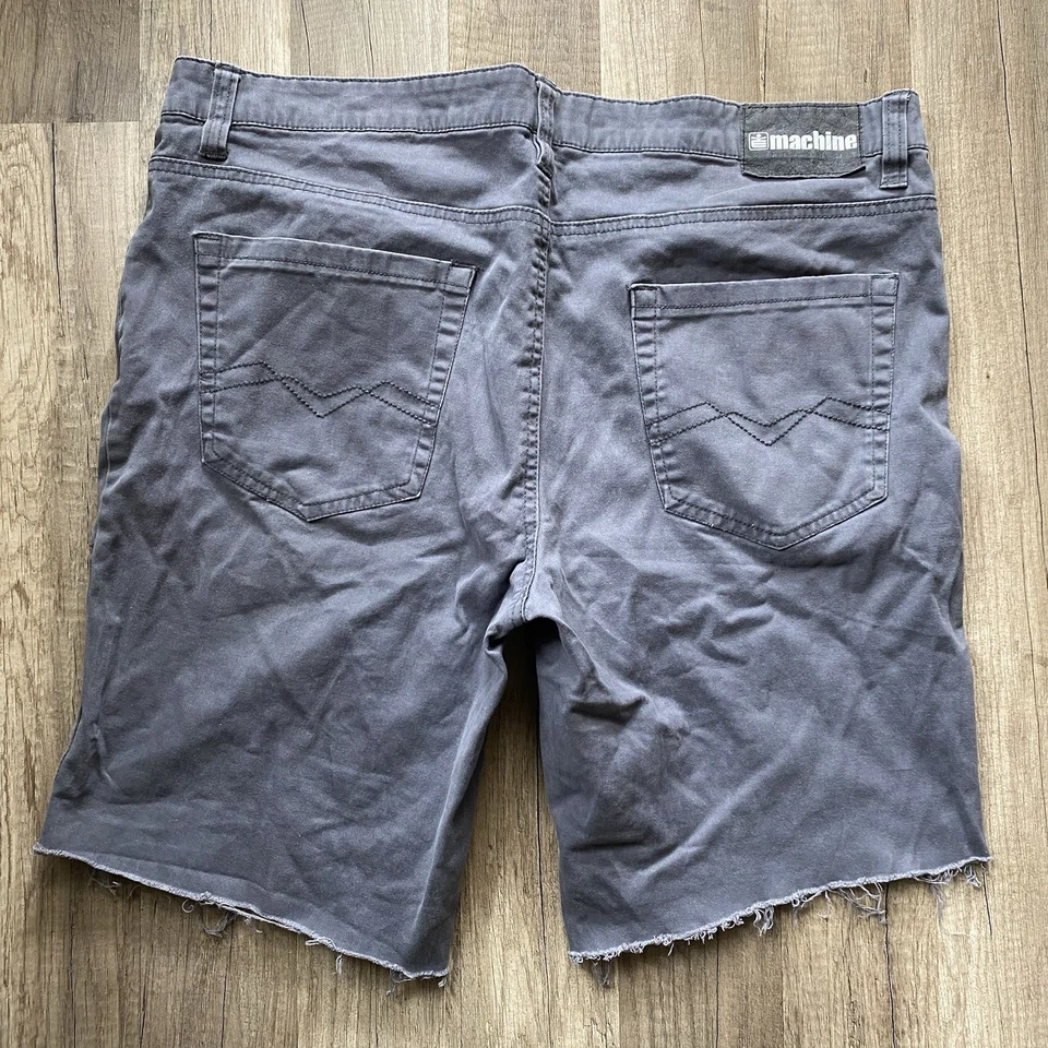 Pantalones Cortos Máquina Estilo Años 2000 Y2K Patinador Grunge Para Hombre Gris Moda Talla 36 Foto 1 de 4