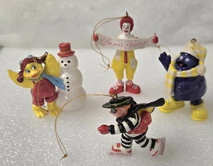 Vintage Weihnachten '95 McDonalds Figur Ornament Set Ronald Birdie Hamburglar + - Bild 1 von 6