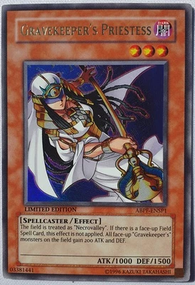 Yugioh 1x Gravekeeper's Priestess ABPF-ENSP1 Limited Edition Ultra Rare NM - Image 1 of 4