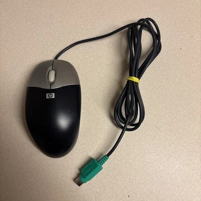 HP 417441-001 417966-001 M-SBF96 PS/2 Optical Mouse 3-Button Black - Image 1 of 3