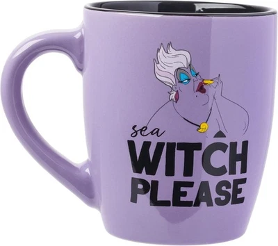 Керамическая кружка Disney Villains Ursula Sea Witch Pleasse Jumbo изогнутая, 25 унций - Изображение 1 из 4