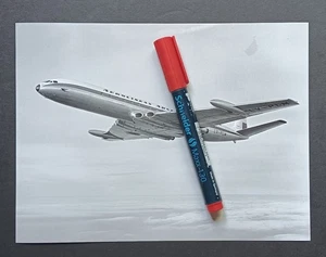 AEROLINEAS ARGENTINAS COMET 4 LV-PLM VINTAGE HAWKER SIDDELEY GESTEMPELT FOTO 7x9,5 - Bild 1 von 2