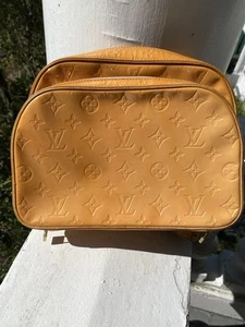 LOUIS VUITTON Monogram Vernis Marley Backpack Salmon Orange Pink Authentic As Is - Picture 1 of 23