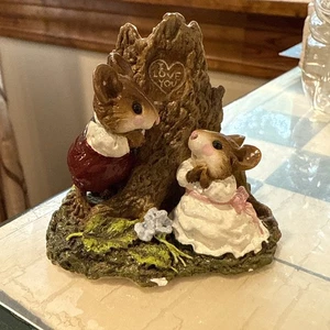 Wee Forest Folk Hearts and Flowers Mice WFF Retired Small Chip At Base $SAVE!! - Picture 1 of 8