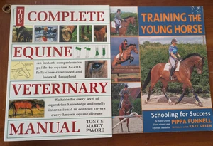 Lot of 2 Horse Books: Complete Equine Veterinary Manual & How to Train Young - Picture 1 of 12