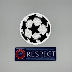 UEFA Champions League Soccer Patch Respect Iron-On Patch Ballstar La Liga Serie - Picture 1 of 2