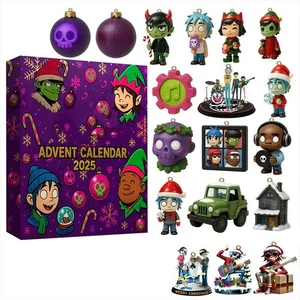 Gorillaz 2025 Natale conto alla rovescia calendario scatola cieca ciondolo acrilico - Foto 1 di 7