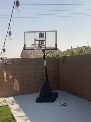 Spalding NBA Hybrid Portable Basketball System 60" Acrylic Backboard - Image 1 of 2