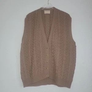 50% VTG Pendleton Woolen Hills ButtonUp Cardigan Virgin Wool Sweater Vest Large - Picture 1 of 10