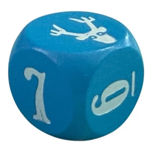 Deer In The Headlights Replacement Wood Blue 6-Sided Die Front Porch 2015 - Bild 1 von 1