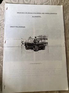 ANCIEN DOCUMENT MILITAIRE AUTO MILITAIRE ARMÉE RÉSULTAT ÉVALUATION DU CRAPAHUT - Imagen 1 de 8