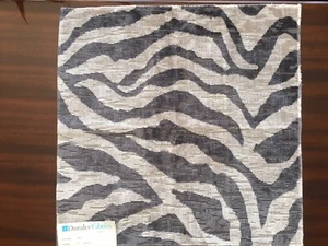 Duralee Fabrics Tiger Stripe sample remnant memo in color Mineral - Picture 1 of 8
