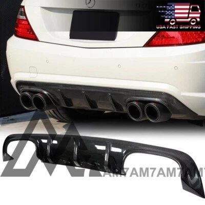 Difusor de carbono de diseño AM7 para Mercedes-Benz R172 AMG SLK55 2011-2016 Foto 1 de 4