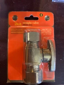 STRAIGHT VALVE inlet 5/8" OD (1/2" nom copper) outlet 7/16" or 1/2" OD 429899 - Picture 1 of 4