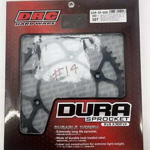 DRC DURA 50 Tooth Rear Sprocket To Fit SUZUKI Pt.no D34-32-050-520 #14 - Picture 1 of 6