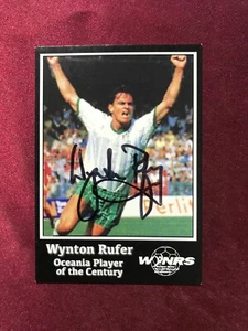 Autograph WYNTON RUFER-Oceania Player of the Century-NEW ZEALAND-JEF United-AK - Picture 1 of 2