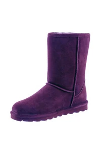 BEARPAW Elle Breve Donna Stivali Invernali Pecora Boots 1962W Larkspur - Foto 1 di 11