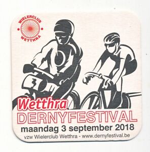Wielrenners bierviltjes Derny Festival wielerclub Wetteren 2018
